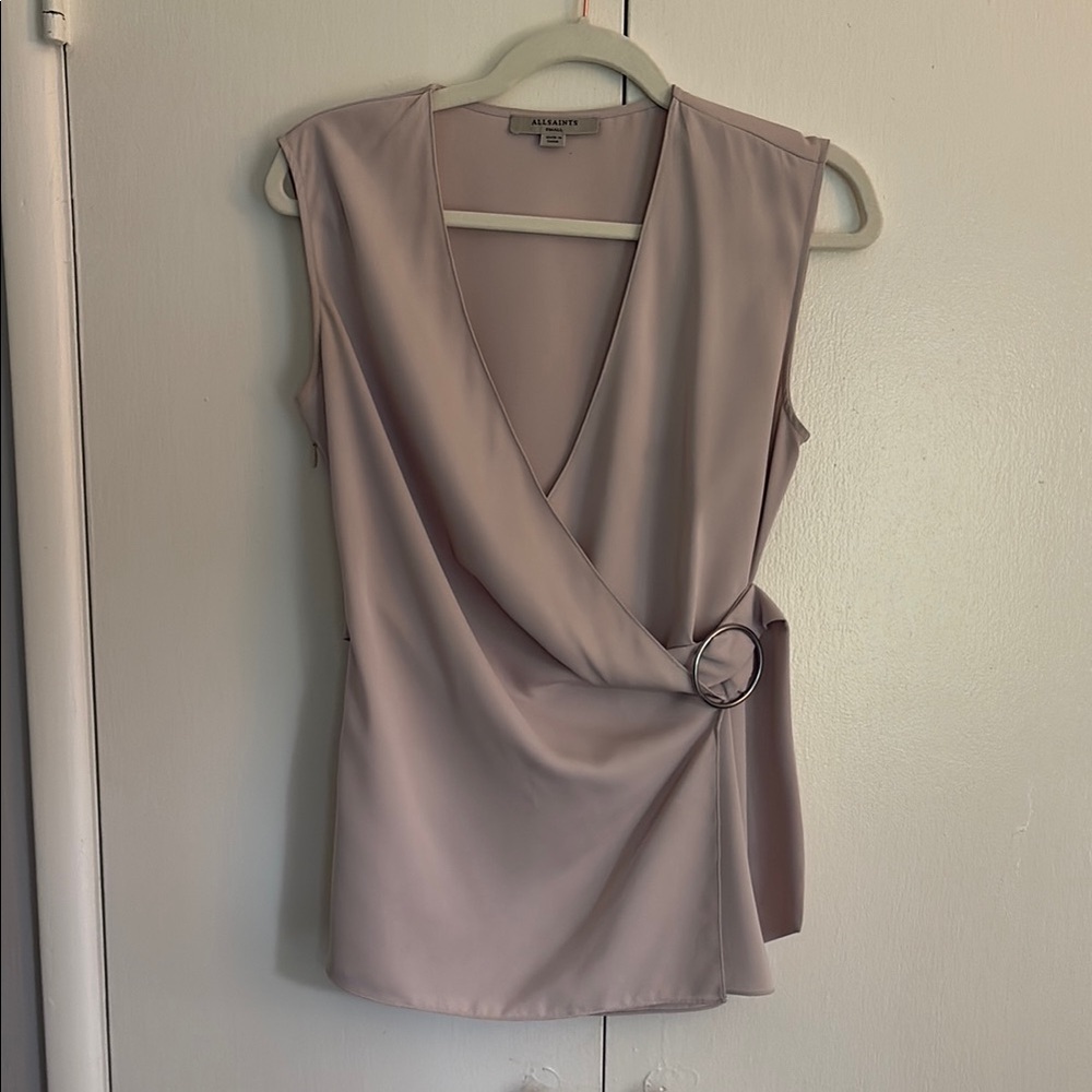 All Saints Wrap Blouse